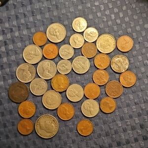 Assorted Vintage International Coin Collection.